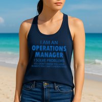 Operations Manager Solve Problems Womens Tank Top
