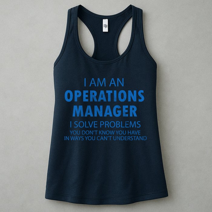 Operations Manager Solve Problems Womens Tank Top