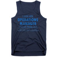 Operations Manager Solve Problems Tank Top