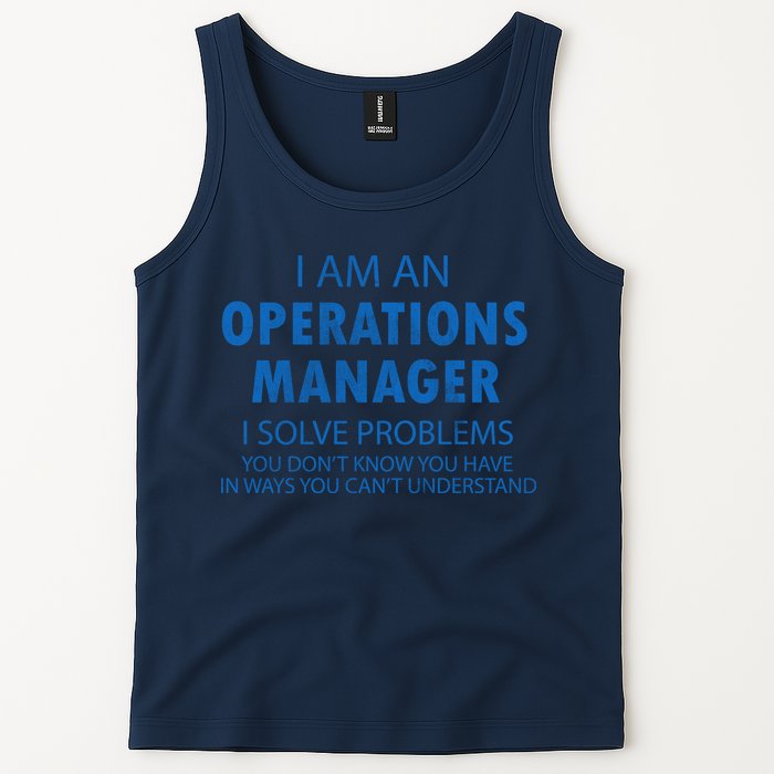 Operations Manager Solve Problems Tank Top