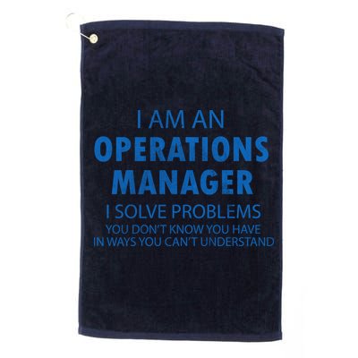 Operations Manager Solve Problems Golf Towel