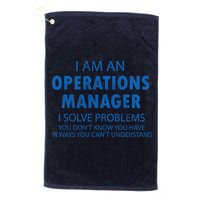 Operations Manager Solve Problems Golf Towel