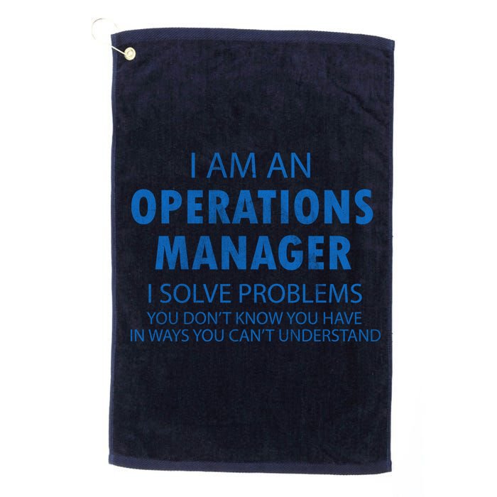 Operations Manager Solve Problems Golf Towel