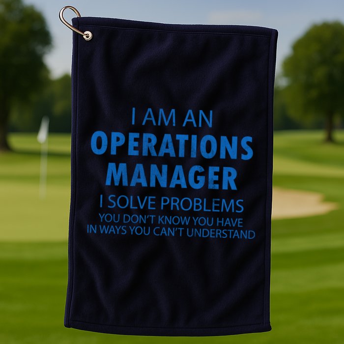 Operations Manager Solve Problems Golf Towel