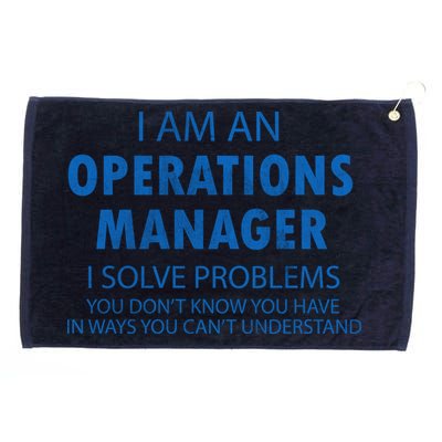 Operations Manager Solve Problems Grommeted Golf Towel