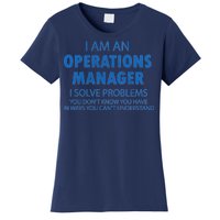 Operations Manager Solve Problems Women's T-Shirt