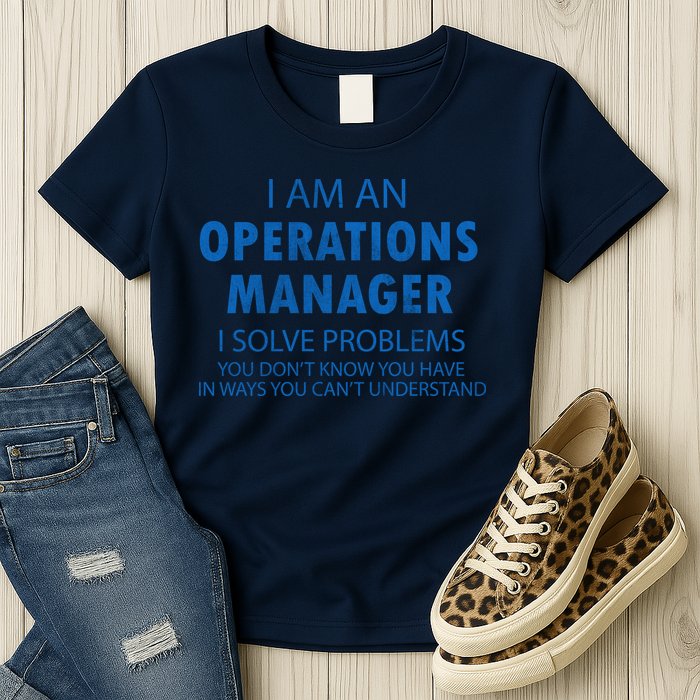 Operations Manager Solve Problems Womens T-Shirt