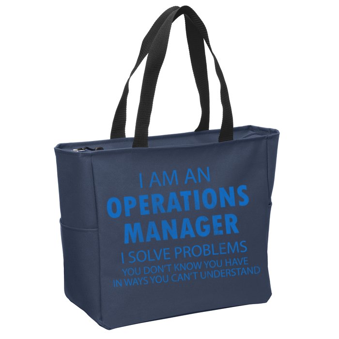 Operations Manager Solve Problems Zip Tote Bag
