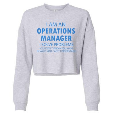 Operations Manager Solve Problems Cropped Pullover Crew