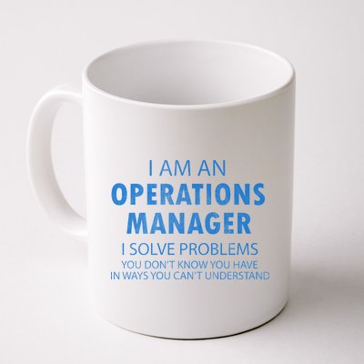 Operations Manager Solve Problems Coffee Mug