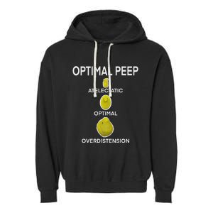 Optimal Peep Funny Respiratory Therapist Care Week Design Garment-Dyed Fleece Hoodie