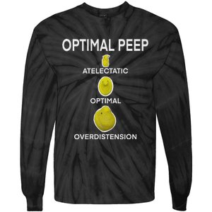 Optimal Peep Funny Respiratory Therapist Care Week Design Tie-Dye Long Sleeve Shirt