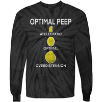 Optimal Peep Funny Respiratory Therapist Care Week Design Tie-Dye Long Sleeve Shirt