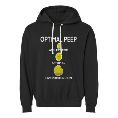 Optimal Peep Funny Respiratory Therapist Care Week Design Garment-Dyed Fleece Hoodie