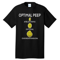 Optimal Peep Funny Respiratory Therapist Care Week Design Tall T-Shirt