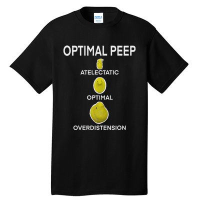 Optimal Peep Funny Respiratory Therapist Care Week Design Tall T-Shirt