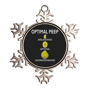 Optimal Peep Funny Respiratory Therapist Care Week Design Metallic Star Ornament