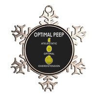 Optimal Peep Funny Respiratory Therapist Care Week Design Metallic Star Ornament