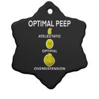 Optimal Peep Funny Respiratory Therapist Care Week Design Ceramic Star Ornament