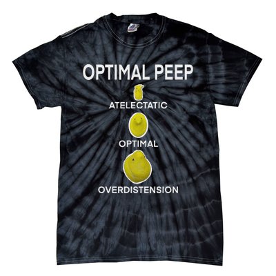 Optimal Peep Funny Respiratory Therapist Care Week Design Tie-Dye T-Shirt