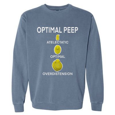 Optimal Peep Funny Respiratory Therapist Care Week Design Garment-Dyed Sweatshirt