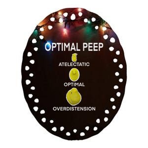 Optimal Peep Funny Respiratory Therapist Care Week Design Ceramic Oval Ornament