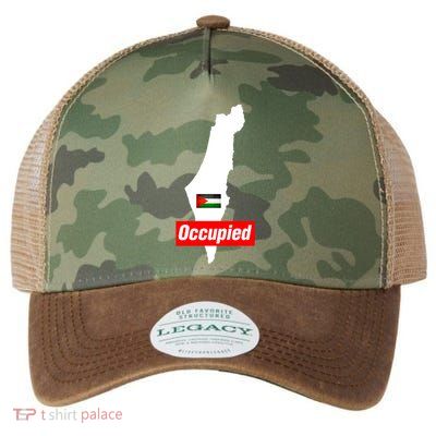 Occupied Palestine Free Gaza Funny Gift Legacy Tie Dye Trucker Hat