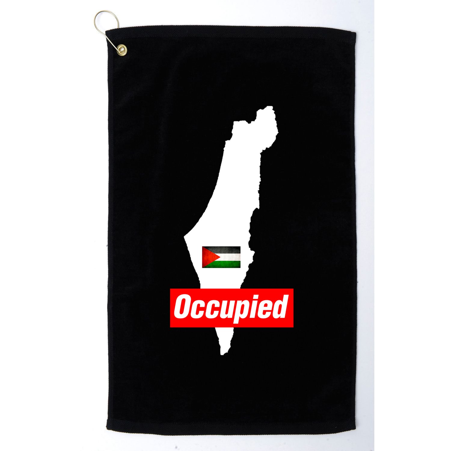 Occupied Palestine Free Gaza Funny Gift Golf Towel