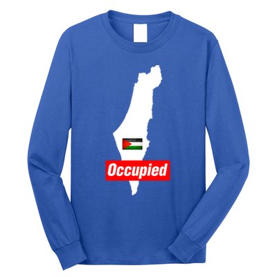 Occupied Palestine Free Gaza Funny Gift Long Sleeve Shirt