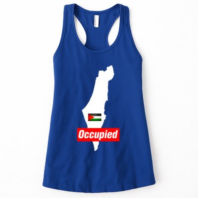 Occupied Palestine Free Gaza Funny Gift Womens Tank Top
