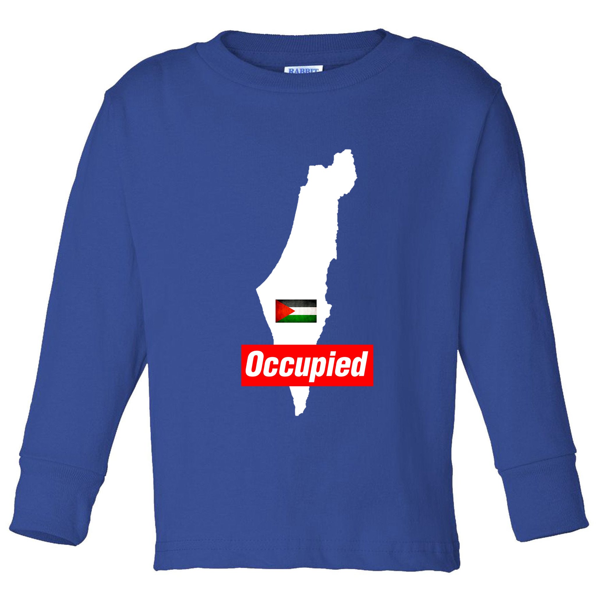 Occupied Palestine Free Gaza Funny Gift Toddler Long Sleeve Shirt