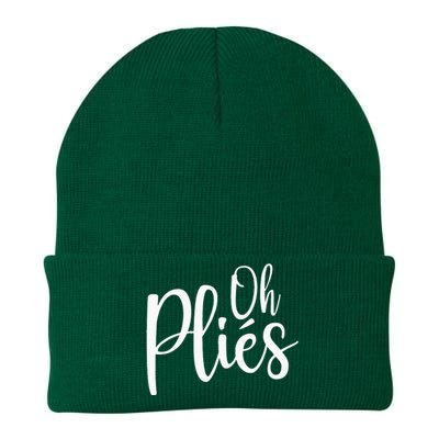 Oh Plies Funny Ballet Dance Instructor Knit Cap Winter Beanie