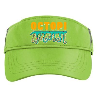 Octopus Pun Funny Octopi Math Geek Nerd Happy Pi Day 314 Great Gift Adult Drive Performance Visor