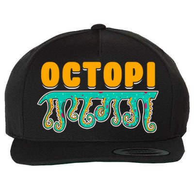 Octopus Pun Funny Octopi Math Geek Nerd Happy Pi Day 314 Great Gift Wool Snapback Cap