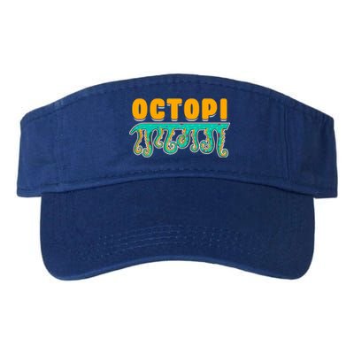 Octopus Pun Funny Octopi Math Geek Nerd Happy Pi Day 314 Great Gift Valucap Bio-Washed Visor