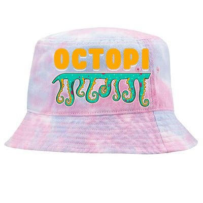 Octopus Pun Funny Octopi Math Geek Nerd Happy Pi Day 314 Great Gift Tie-Dyed Bucket Hat