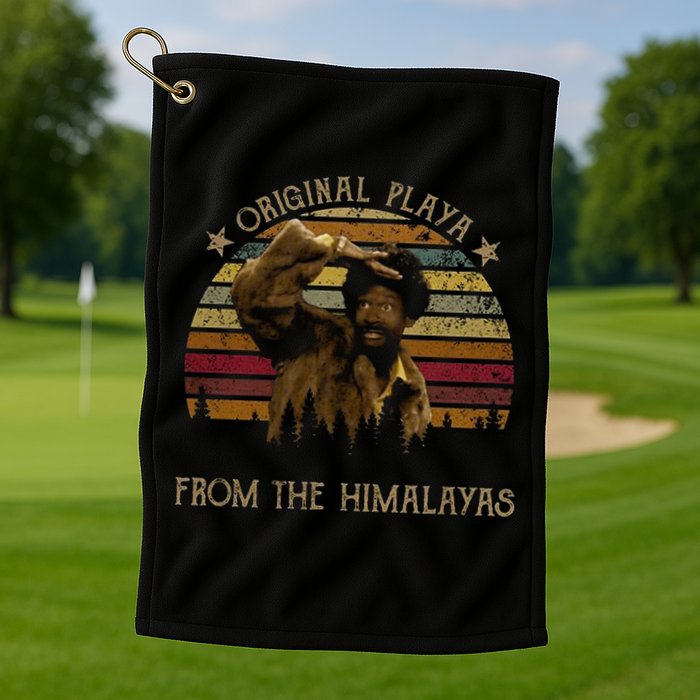 Original Playa From The Himalayas Funny Vintage Movie Golf Towel