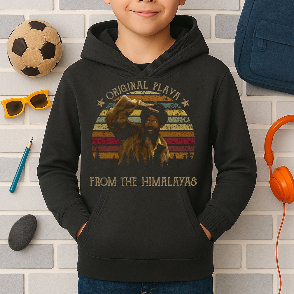 Original Playa From The Himalayas Funny Vintage Movie Kids Hoodie