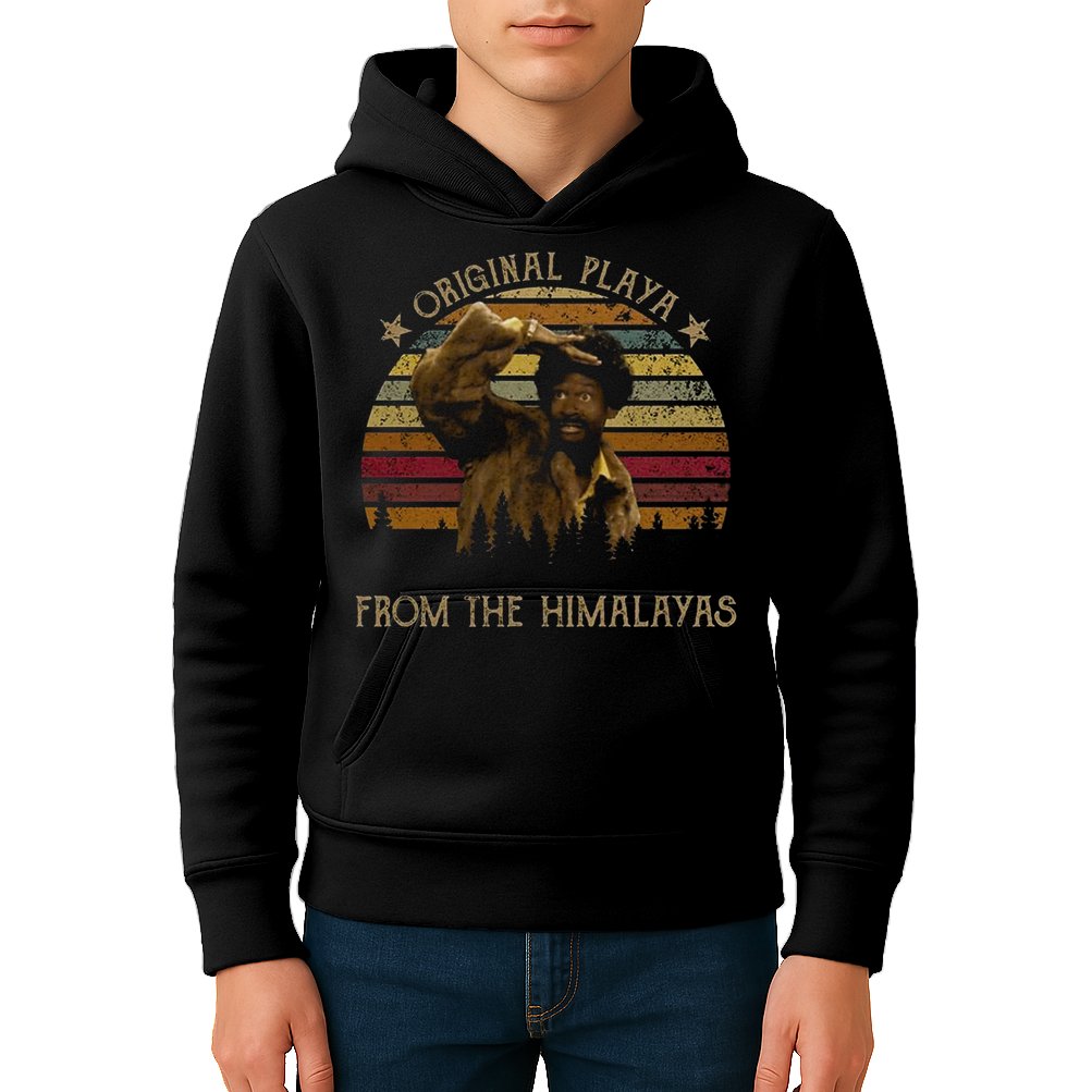Original Playa From The Himalayas Funny Vintage Movie Kids Hoodie