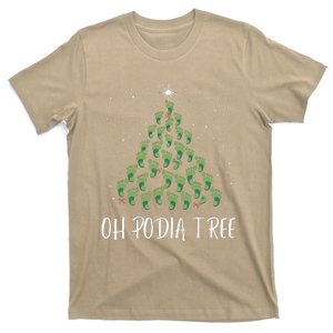 Oh Podiatree Funny Tree Foot Christmas Staff Squad Xmas Tree T-Shirt