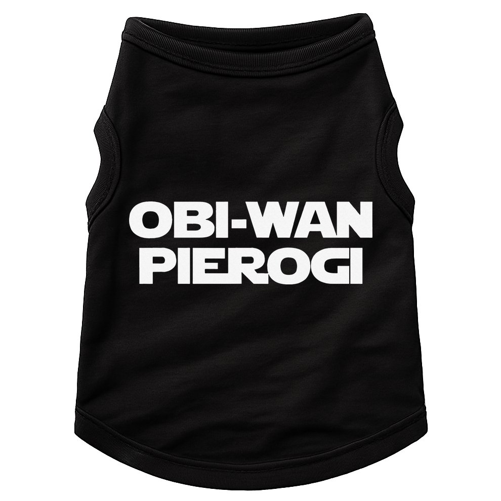 ObiWan Pierogi Funny Saying Novelty Pierogies Polish Food Doggie Tank