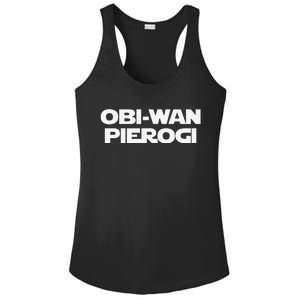 ObiWan Pierogi Funny Saying Novelty Pierogies Polish Food Ladies PosiCharge Competitor Racerback Tank