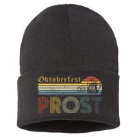 Oktoberfest Prost German YAll Drinking Beer Germany Sustainable Knit Beanie