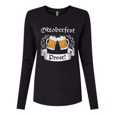 Oktoberfest Prost German Cheers Womens Cotton Relaxed Long Sleeve T-Shirt