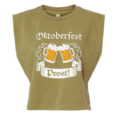 Oktoberfest Prost German Cheers Garment-Dyed Women's Muscle Tee