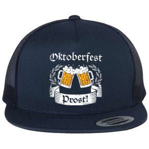 Oktoberfest Prost German Cheers Flat Bill Trucker Hat