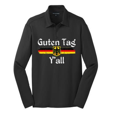 Oktoberfest Prost Guten Tag YAll Silk Touch Performance Long Sleeve Polo