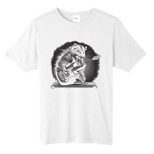 Opossum Playing Guitar Rock And Roll Rock Star Tall Fusion ChromaSoft Performance T-Shirt