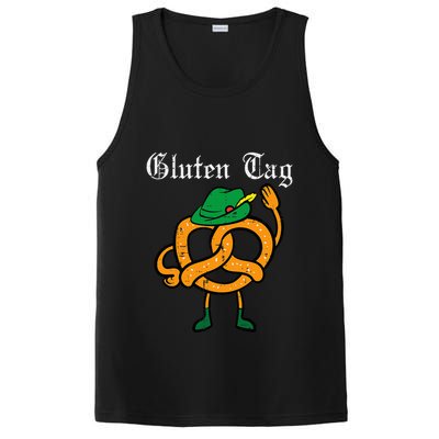 Oktoberfest Pretzel Guten Tag Funny German PosiCharge Competitor Tank