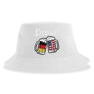 Oktoberfest Prost German American Flag Costume Sustainable Bucket Hat